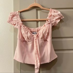 baby pink I.AM.GIA Naomi top